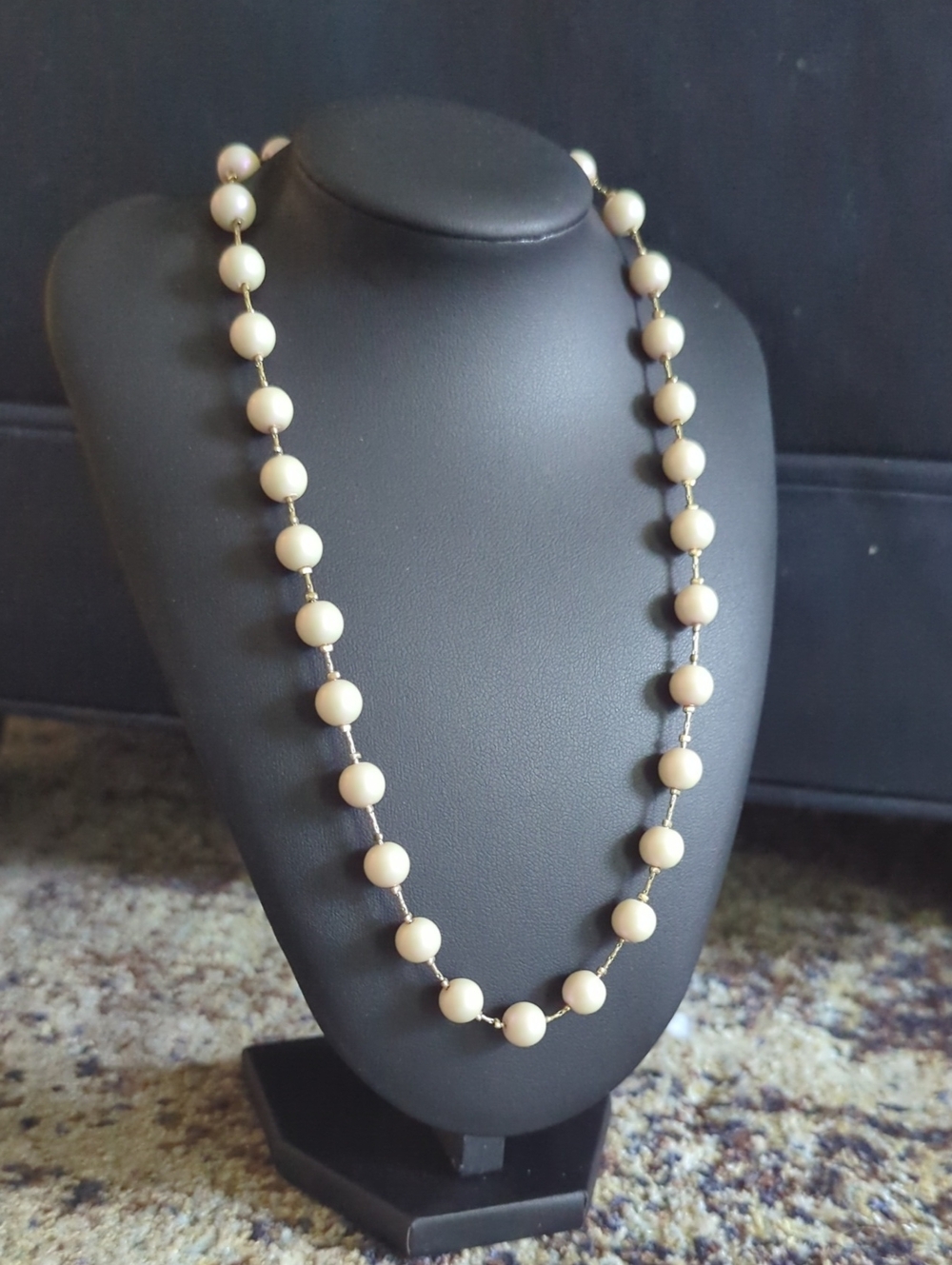 Pearl And Gold Chain Necklace